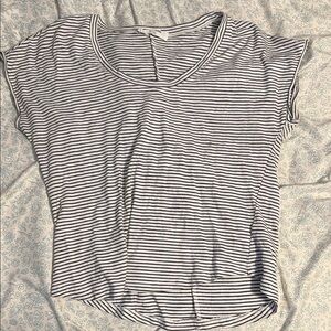 Striped Black and White Women's Top